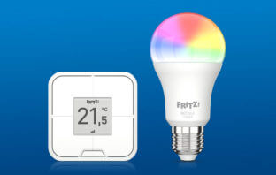 AVM FRITZ!DECT bringt smarte E27-Lampe und Vierfach-Taster in den Handel