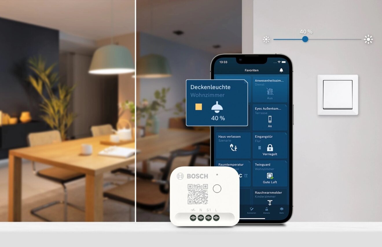 Bosch Smart Home Neues UnterputzModul wird zum smarten Dimmer