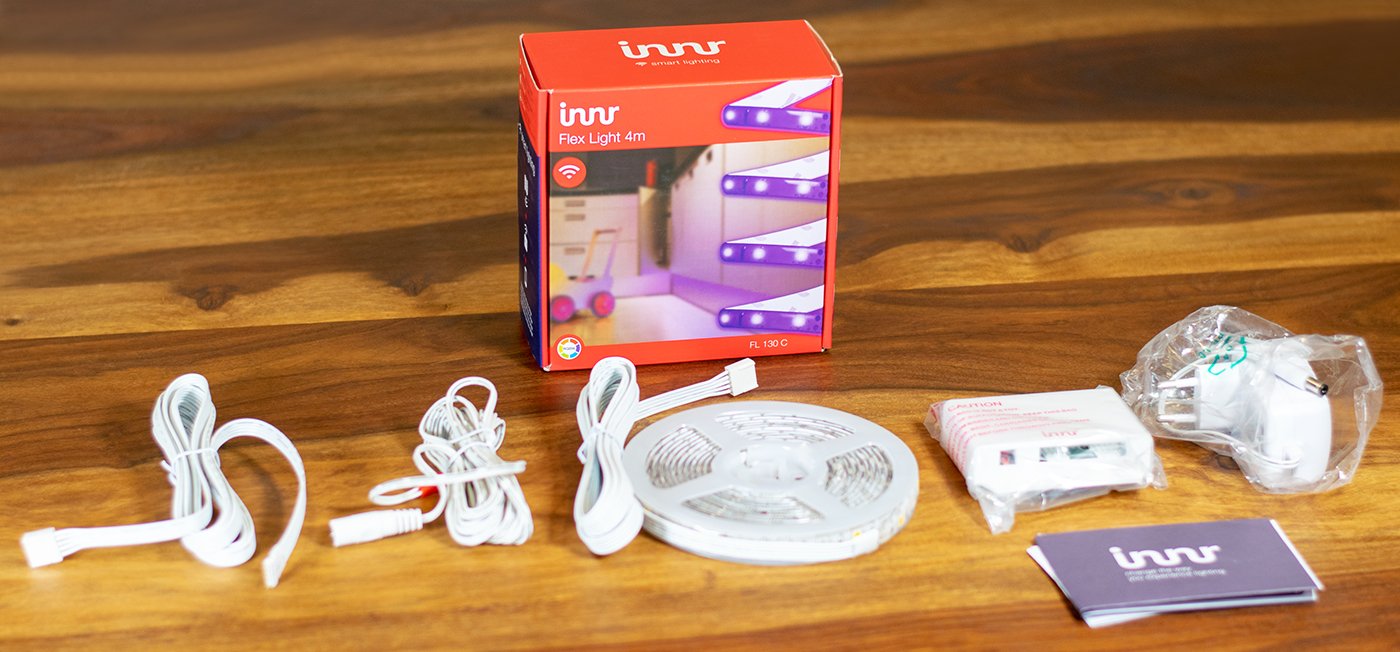 Im Test Innr Flex Light FL 130 C Lightstrip mit 4 Meter Lange ausprobiert Smartlights
