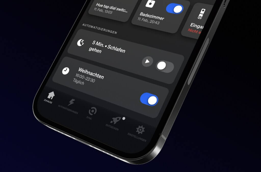 Jetzt neu: Automatisierungen und Timer werden in der Raum-Ansicht angezeigt
