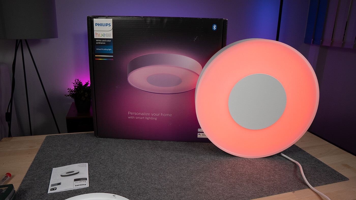 Hue Test: Neue im Deckenlampe angeschaut Im Philips Infuse Video
