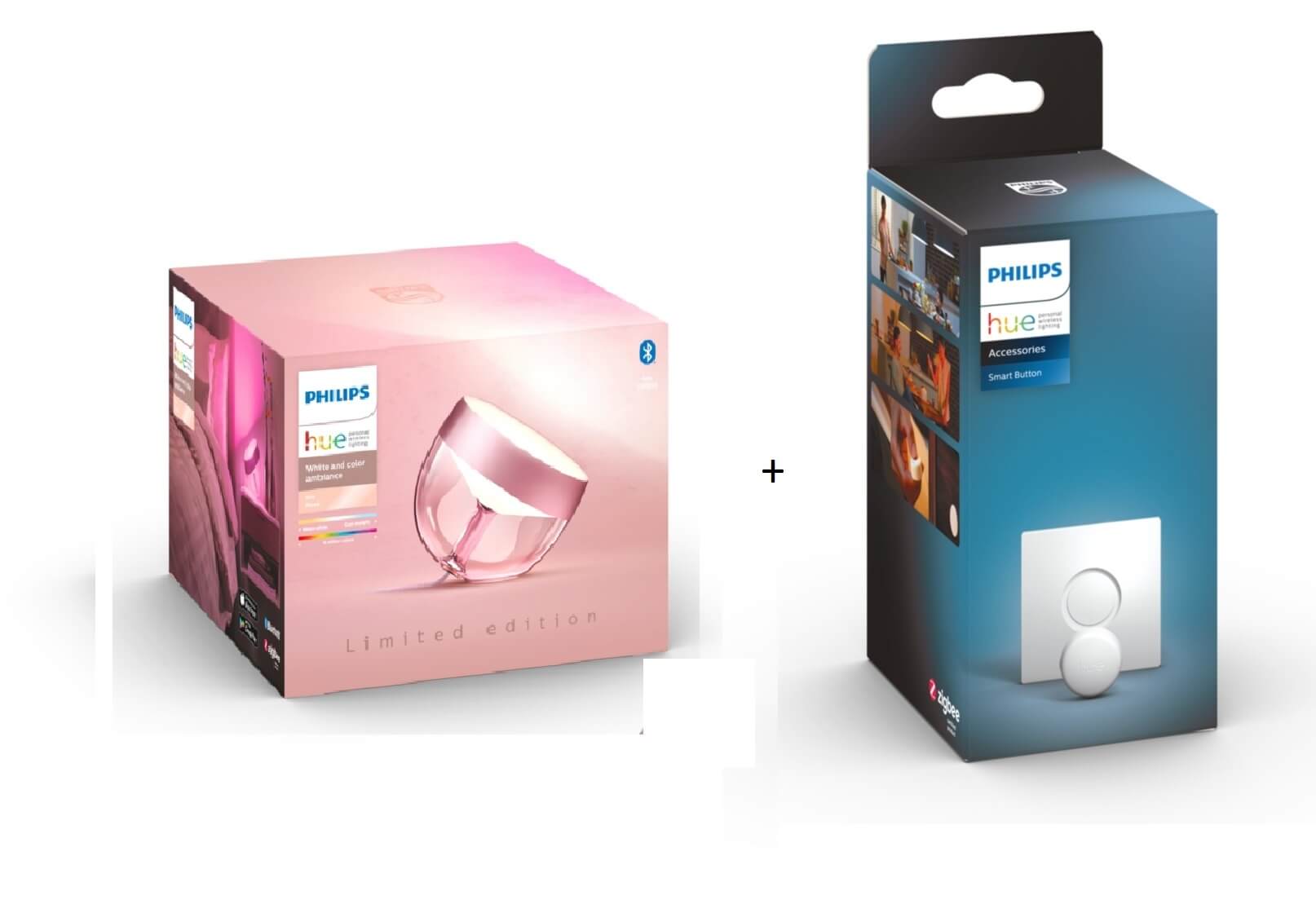 Philips Hue Iris Limited Edition Rose + Hue Smart Button