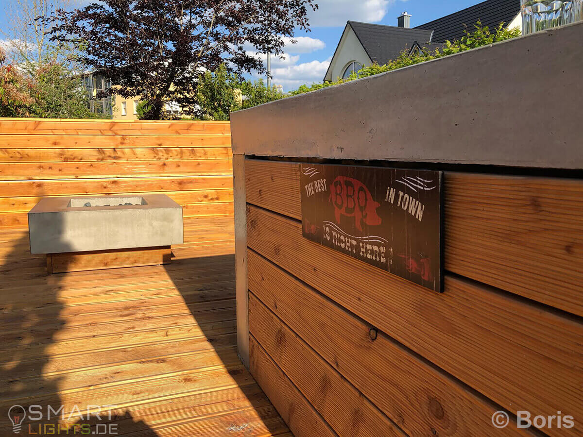 Philips Hue Leserprojekt Traumhafte GartenSitzlounge aus