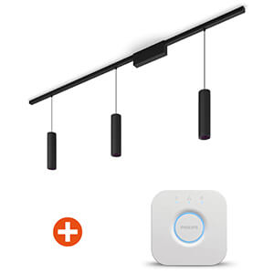 Philips Hue Perifo Schienensystem 3er Pendelleuchten