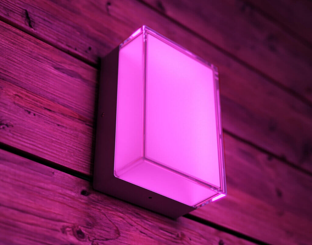 Philips Hue Scenova: Neue Wandleuchte für den Außenbereich gesichtet