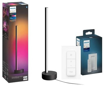 Philips Hue Gradient Signe Tischleuchte + Dimmschalter 