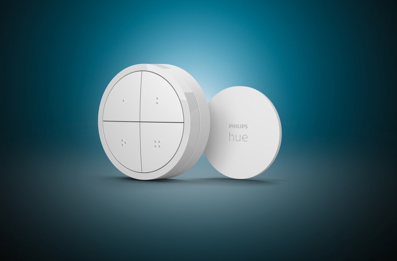 Philips Hue Tap Dial Switch Neues Modell mit MiniHalterung Smartlights.de